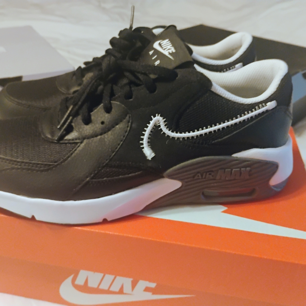 Nike Kids Air Max Black and White Shoes